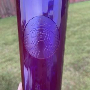 New Starbucks 2021 Fall Purple Glow Dome 24oz Cold Cup Tumbler.